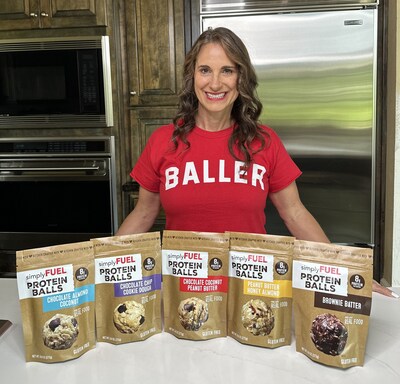 simplyFUEL Founder Mitzi Dulan in her kitchen, where she first began rolling her protein balls.