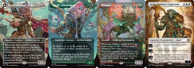 资深画师为新系列绘制的无边框卡牌