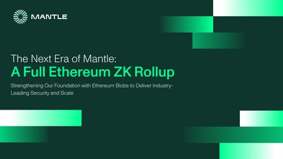 Mantle Advances Toward Full Ethereum ZK Rollup Architecture with Strategic Transition to Ethereum Blobs (PRNewsfoto/Mantle)