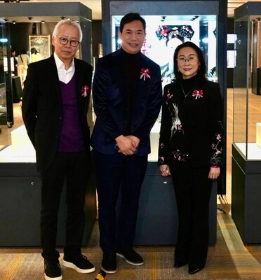 記者會上嘉賓合照（由左至右）：楊永祥先生 (影音使團董事) 、袁文輝先生（影音使團創辦人)、喬瑞平女士 (香港中華文化總會執行會長、喬氏文化研究會榮譽會長、喬家文化投資集團董事長) (PRNewsfoto/The Media Evangelism Limited ("TME"))