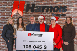 Une campagne des Fêtes marquée par la générosité : Harnois Énergies remet 105 045 $ à Opération Père Noël