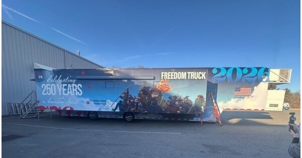 Kicking off America250 - Freedom250 Trucks Make First Stop in Greensboro,  North Carolina