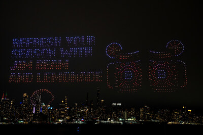 Jim Beam Lights Up NYC with Drone Spectacular Over The Hudson River to Celebrate Their New “Refresh Your Season” Campaign