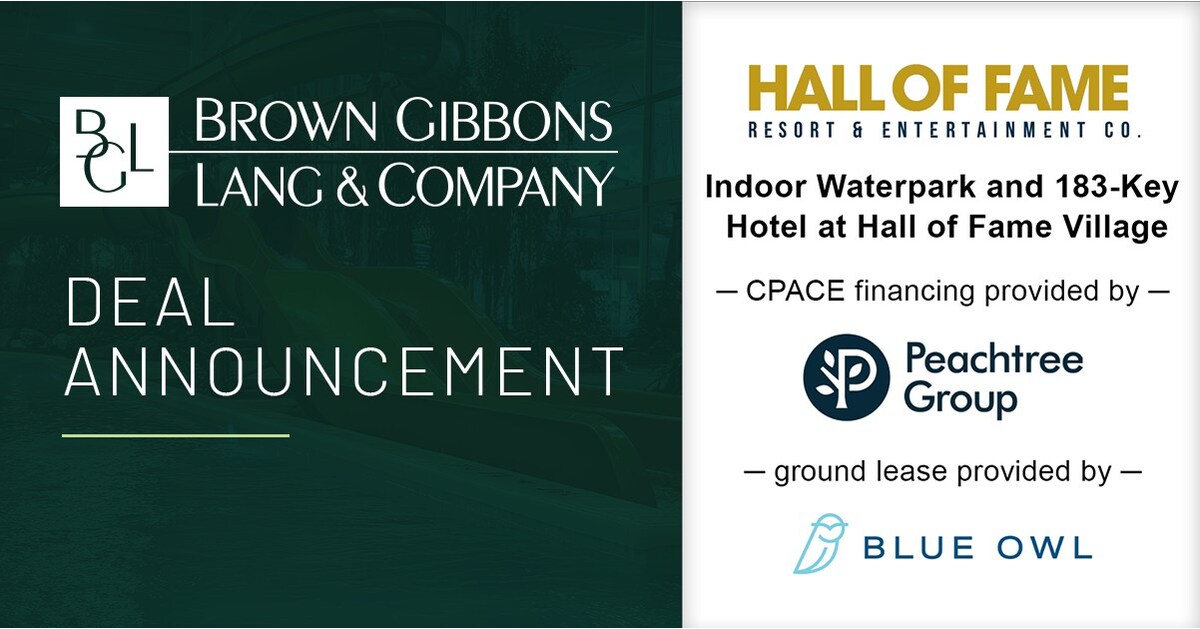 BGL Real Estate Advisors Structures 5 Million in Real Estate Financing for the Hall of Fame Village