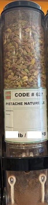 Mise en garde à la population - Avis de ne pas consommer de pistaches naturelles vendues par l'entreprise Pomme d'Api