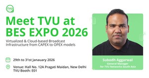BES Expo 2026 में TVU Networks ने संपूर्ण क्लाउड-आधारित लाइव प्रोडक्शन इकोसिस्टम का प्रदर्शन किया