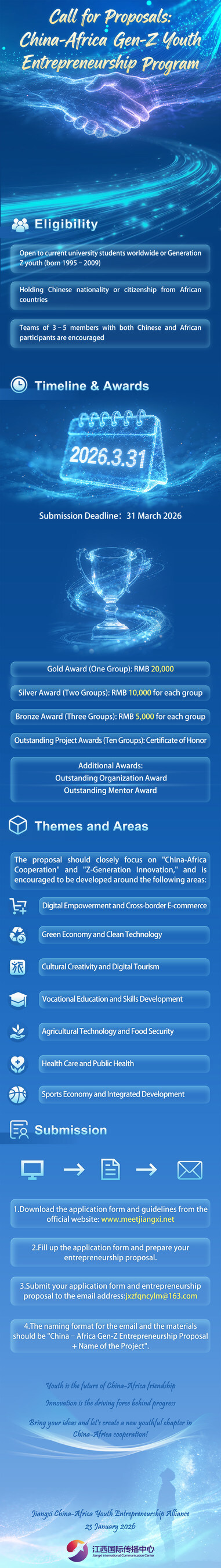 Call for proposals: China-Africa Gen-Z Youth Entrepreneurship Program
