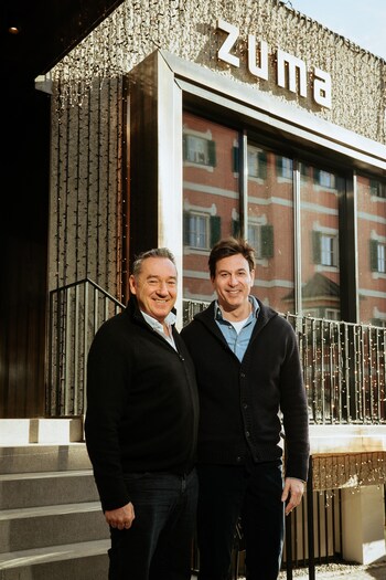 Sven Koch, CEO of Azumi Ltd & Toto Wolff, Team Principal and CEO, Mercedes-AMG PETRONAS F1 Team