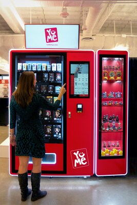 A shopper engages with YuMe Toys? Smart Machine, a secure, fully managed solution for merchandising and selling fan-focused collectibles.