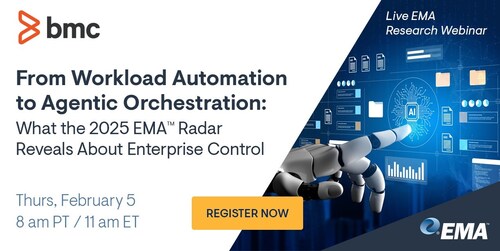 From Workload Automation to Agentic Orchestration: What the 2025 EMA™ Radar Reveals About Enterprise Control webinar From Workload Automation to Agentic Orchestration: What the 2025 EMA™ Radar Reveals About Enterprise Control webinar