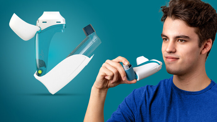 The AeroChamber2go* Spacer is a 2-in-1 spacer and protective case designed for use on-the-go. (CNW Group/Trudell Medical International)