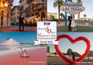 TTW Reveals 50 Best Valentine's Day Travel Destinations Around the World