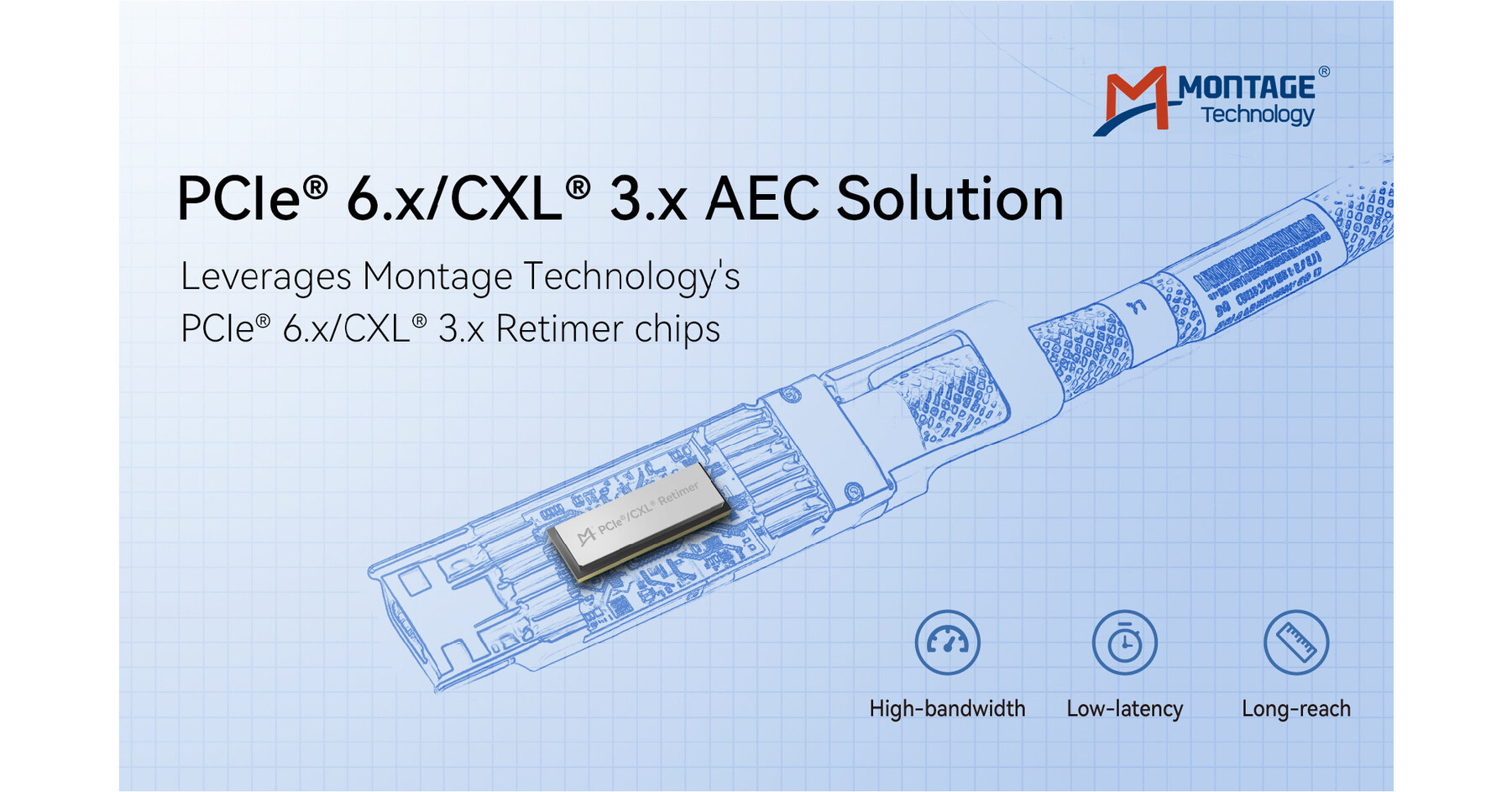 Montage Technology Launches PCIe® 6.x/CXL® 3.x AEC Solution to Enable High-Efficiency Interconnects for Next-Generation Data Centers