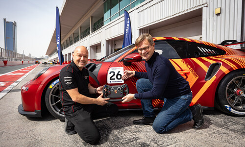 L-R: Robert Lechner, Head & Promoter, Porsche Carrera Cup Middle East and Peter Karsten, CEO, STARTRADER