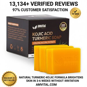 AMVital Turmeric Soap Named #1 Walmart Bestseller--Outperforms Leading Competitors with 97% Customer Satisfaction