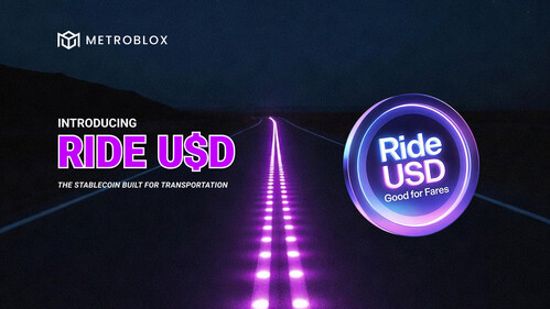 Metroblox Launches Ride USD, a Stablecoin for Transportation (PRNewsfoto/Metroblox)