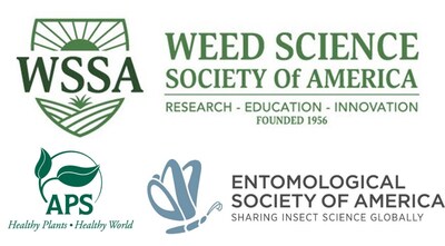 Weed Science Society of America (WSSA), American Phytopathological Society (APS), and Entomological Society of America (ESA)