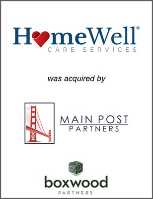 Boxwood Partners today announced that it has served as the exclusive financial advisor to HomeWell Care Services.