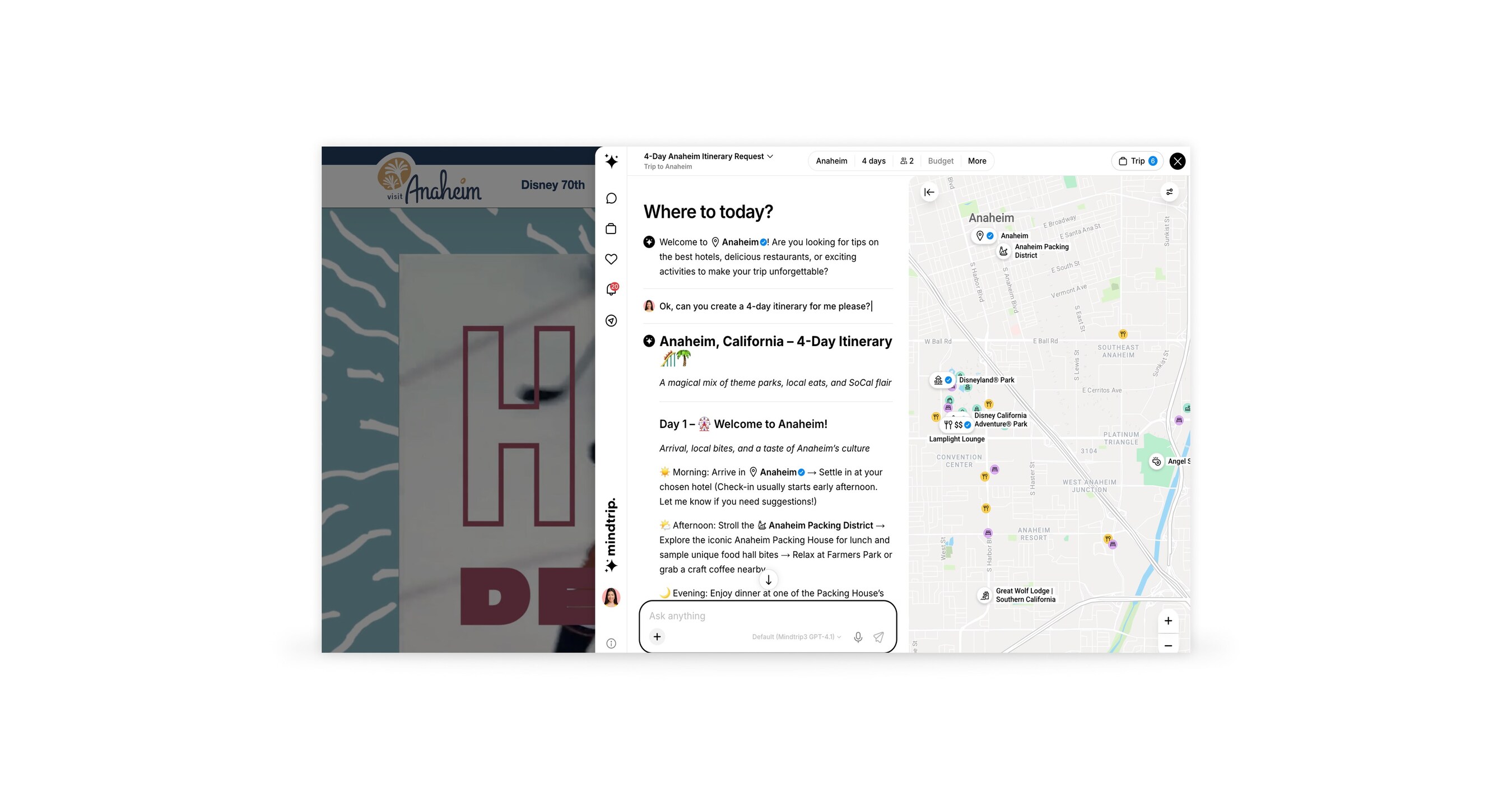Visit Anaheim Leverages Mindtrips AI-Powered Planning Tool to Elevate the Visitor Journey from Inspiration to Itinerary Visit Anaheim Leverages Mindtrips AI-Powered Planning Tool to Elevate the Visitor Journey from Inspiration to Itinerary