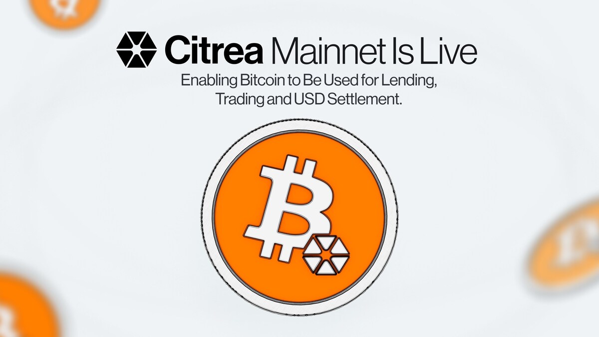 Citrea lanceert Mainnet waardoor Bitcoin kan worden gebruikt voor leningen, handel en USD-afwikkelin
