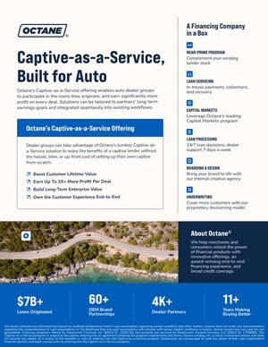Octane Enters the Auto Market with Captive-as-a-Service Solution for Dealership Groups