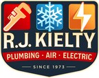 R.J. Kielty's updated logo to reflect the addition of electrical services.