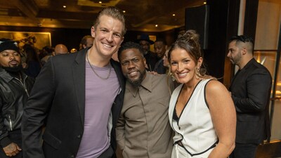 Kevin Hart With Co-Founders Devan and Morgan Kline