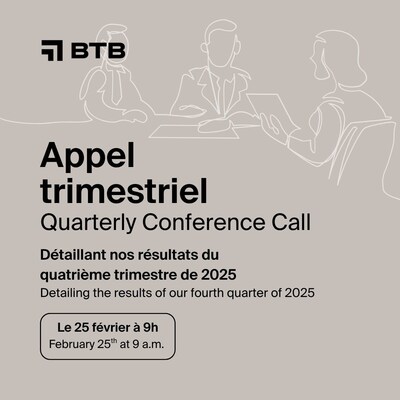 FPI BTB publiera ses résultats du quatrième trimestre 2025 et tiendra une conférence téléphonique