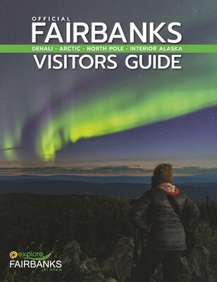 Cover of the 2026 Fairbanks Visitors Guide. Photo courtesy of Amy J. Johnson Photography.