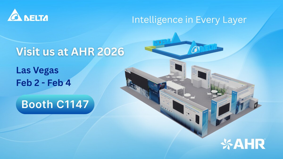 Delta to Feature Digital Twin Solution for Buildings, ASHRAE G36-ready HVAC  Control, and Smart Automation for Data Center CDU Infrastructure at AHR  Expo 2026