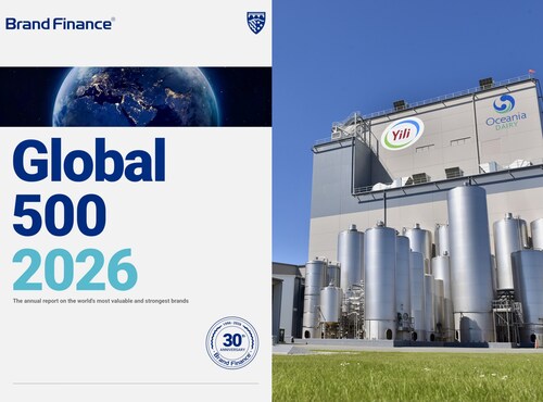 Yili Retains Position in World’s 500 Most Valuable Brands (PRNewsfoto/Yili Group)