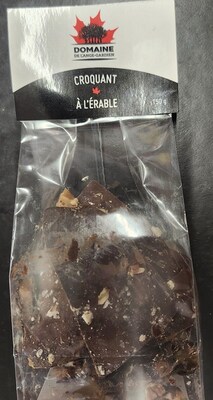 Croquant à l'érable (Groupe CNW/Ministère de l'Agriculture, des Pêcheries et de l'Alimentation)