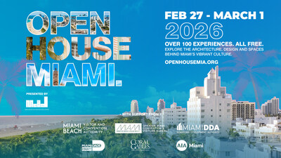 Open House Miami (OHMIA) announces that free tickets are now live for its third annual citywide festival, taking place February 27–March 1, 2026. Visit www.openhousemia.org. for a full list of experiences and tickets.