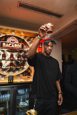 Jimmy Butler at the BACARDÍ x BIGFACE Rum Room Domino Club