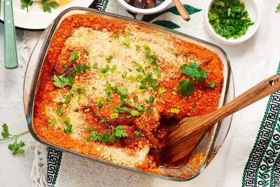 Enjoy this colourful and delicious Moussaka with Red Gold Canned Tomatoes from Europe.