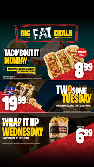 Fat Bastard Burrito Launches Big Fat Deals: Weekday Value Just Got Bigger
