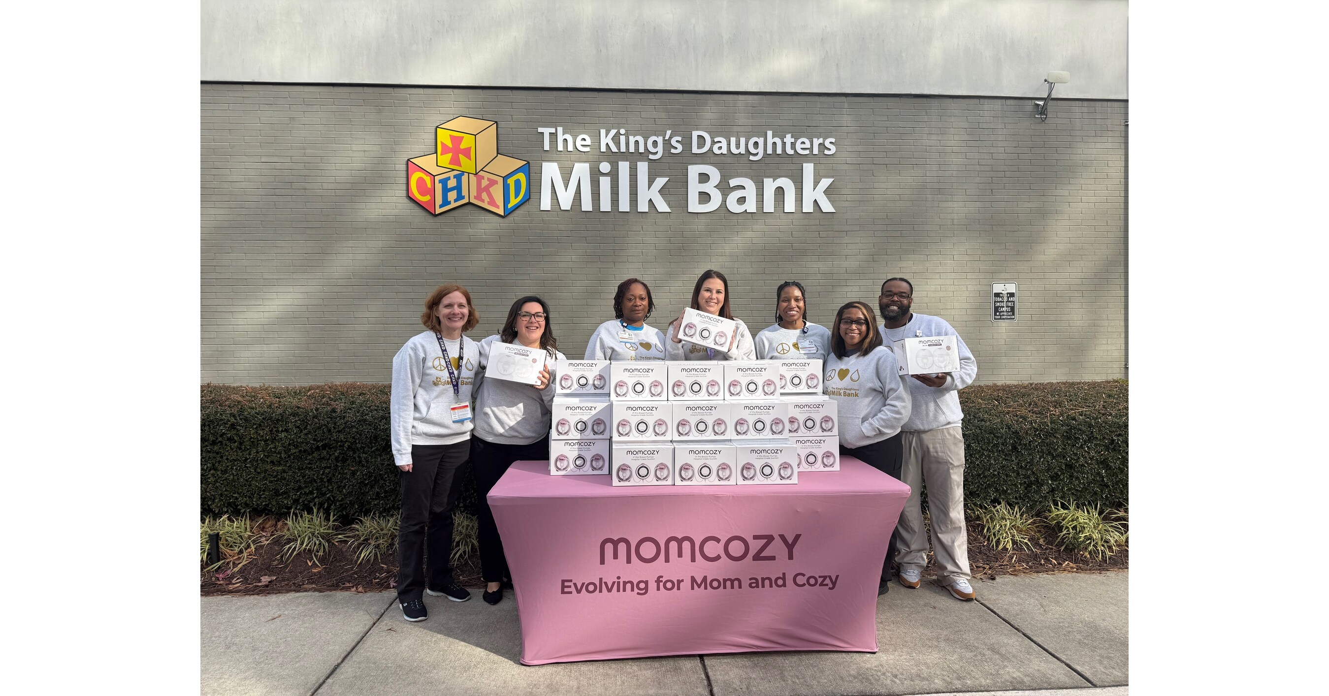 Momcozy Donates Wearable Breast Pumps to The Kings Daughters Milk Bank at Childrens Hospital of The Kings Daughters