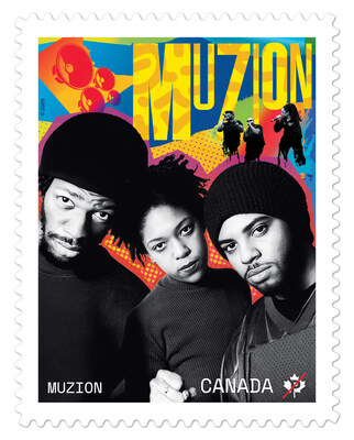 New stamp celebrating Muzion (CNW Group/Canada Post)