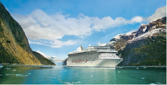 Oceania Riviera™ cruising the Hubbard Glacier, Alaska.