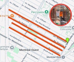 Hydro-Québec work in CDN-NDG - Residents asked to obey parking signs