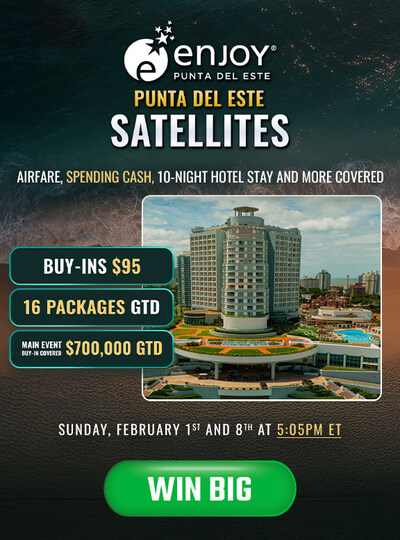 Online Satellites - Your Path to Uruguay We're running two Beast satellites, each awarding 8 full prize packages. No gimmicks. Just real opportunity. Buy in for $95 each or qualify for free through the Beast weekly leaderboard. Sunday, February 1st at 5:05pm ET Sunday, February 8th at 5:05pm ET