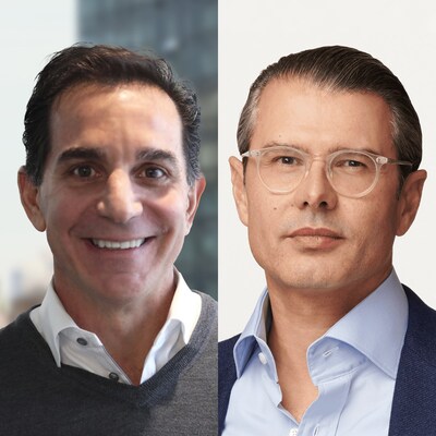 Bob Lord (left), Krishan Bhatia (right).