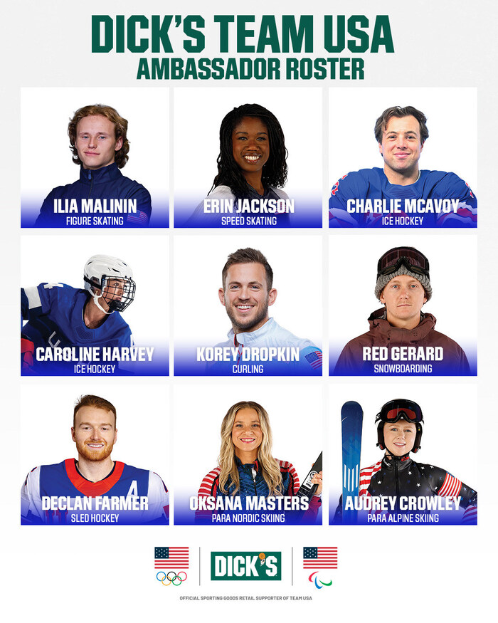 DICK’S Team USA Ambassador Roster