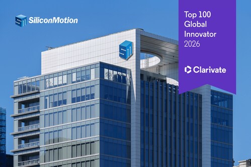 Silicon Motion Named a Clarivate Top 100 Global Innovator 2026 Recognized as the Global Leader in Merchant NAND Flash Controller Innovation
