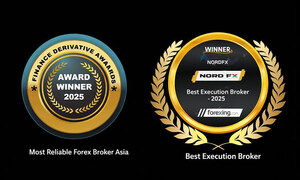 NordFX Recognized with Two More Industry Awards for Execution Quality and Reliability in 2025