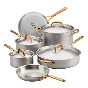 NEW KITCHENAID® STONEWASH STAINLESS STEEL 5-PLY CLAD COOKWARE
