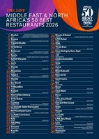 Middle East & North Africa's 50 Best Restaurants 2026