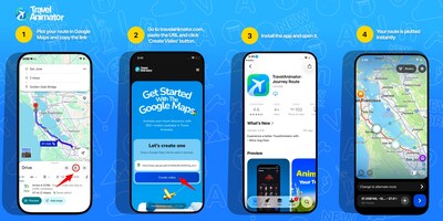 Google Maps Import on Travel Animator.