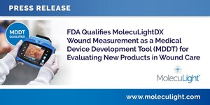 FDA qualifiziert MolecuLightDX Wundmessung als Medical Device Development Tool (MDDT) zur Evaluierung neuer Produkte in der Wundversorgung