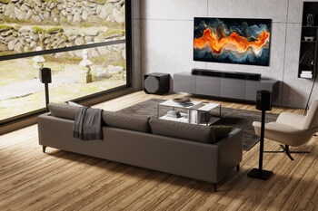 6 Nakamichi DRAGON With Single 12" Subwoofer in Living Room